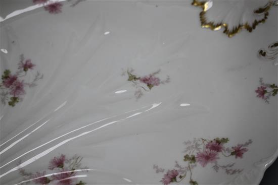 A CFH/GDM Limoges porcelain meat plate, 51cm